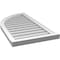 Ekena Millwork Quarter Round Top Left Surface Mount PVC Gable Vent w/ 2"W x 2"P Brickmould Sill Frame, 20"W x 38"H GVPQL20X3803SN - alternate 4